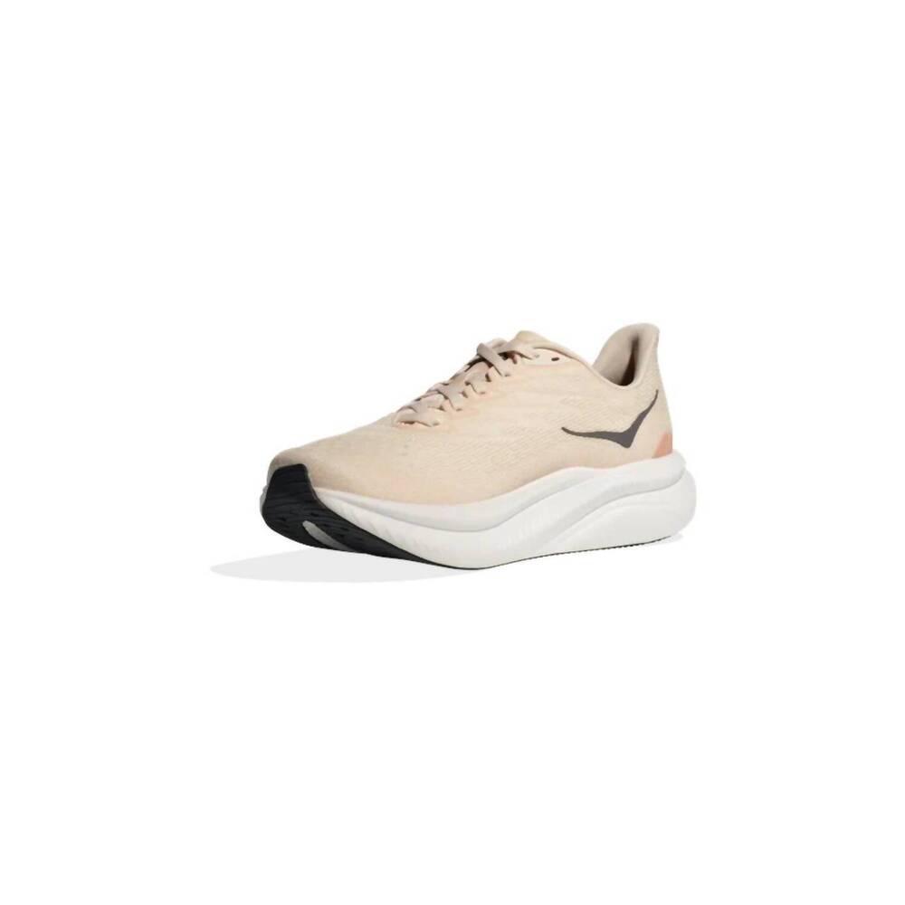 NEW HOKA women's mach 6 running shoes in eggnog/vanilla - Picture 4 of 7